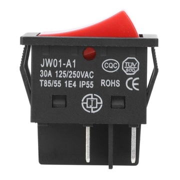 PRZEŁĄCZNIK KOŁYSKOWY ON/OFF 30A 4PIN CZERWO