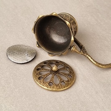 Металлическая цензура латунная лампа Алладин для курящего ладана смолы