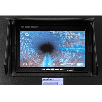 Эндоскоп, инспекционная камера с ЖК-дисплеем TFT, диаметр 7 дюймов. трубы 40-80 мм, длиной 40 м