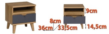 мебель маленький шкаф ящик на ножках прикроватная тумбочка спальня Memone 09