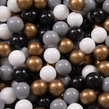 KiddyMoon Plastikowe kulki piłeczki 7cm 100 sztuk