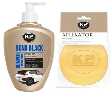 K2 BONO BLACK CZERNIDŁO DO GUMY I PLASTIKU 500 G + APLIKATOR