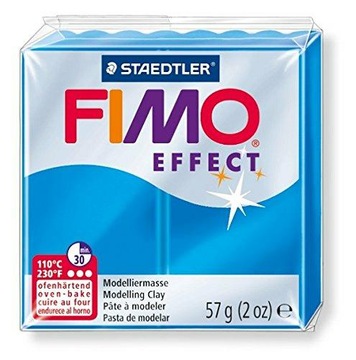 Modelina FIMO Effect 57g, 374 błękitny przezroczysty