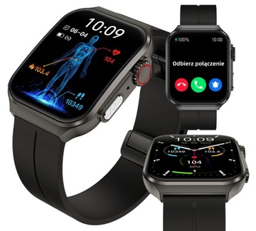 ZEGAREK KARDIOWATCH POMIAR CUKRU GLUKOZA CIŚNIENIOMIERZ EKG ROZMOWY PL MENU