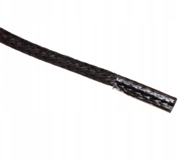 Sznurówki woskowane CZARNE 75cm sznurowadła do BUTÓW ELEGANCKICH cienkie 75