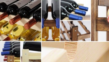 Винная полка RW-1-32 для бутылок, полка деревянная