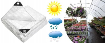 2x3 САДОВАЯ ТЕРРАСА БРЕЗЕНТ, ПРОЗРАЧНЫЙ, АРМИРОВАННЫЙ, 100 г УФ+ ДЛЯ РАСТЕНИЙ
