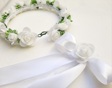 Венок для причастия, причастие, венок для причастия, жемчуг