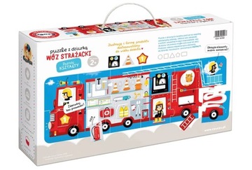 ЧуЧзу. Пазл с дырочкой, 23 детали. Пожарная машина