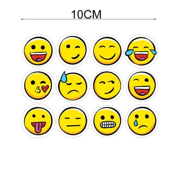 Naklejki emoji buśki Emotikony 12 szt Naklejka