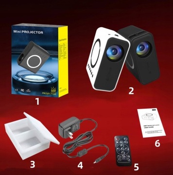 USB LED HD ПОЛНЫЙ МИНИ ПОРТАТИВНЫЙ ПРОЕКТОР