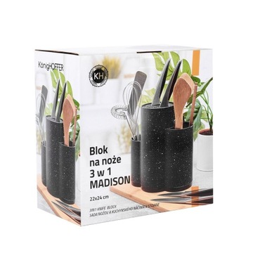 ПОДСТАВКА ДЛЯ НОЖЕЙ + 2 КОНТЕЙНЕРА MADISON KÖNIGHOFFER