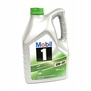 OLEJ SILNIKOWY Mobil 5l 0W-20 MOBIL 1 ESP X2 0W-20 MOBIL MOB0W20 508 509 5