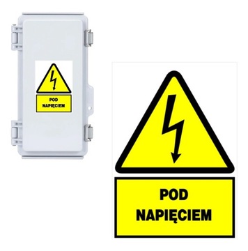 Tabliczka 74x105P POD NAPIĘCIEM - 1 szt