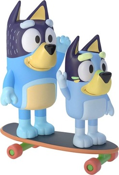 Bluey i bandit skateboarding Dad: przegubowe figur