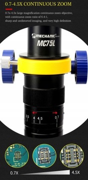 MIKROSKOP CYFROWY MC75L-B3 280x + KAMERA 2.7K 48MP