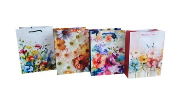 Torebka papierowa prezentowa torby foliowane torebki laminowane ozdobne a5