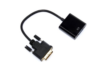 Кабель-переходник DVI на VGA DSUB Akyga 15 см для монитора проектора