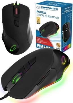 MYSZ MYSZKA PRZEWODOWA GAMING LED OPTYCZNA USB