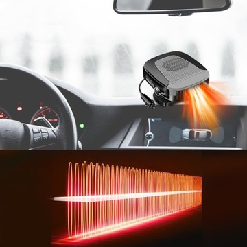 ПОРТАТИВНЫЙ АВТОМОБИЛЬНЫЙ ВЕНТИЛЯТОР АВТОМОБИЛЬНЫЙ ОБОГРЕВАТЕЛЬ 12В