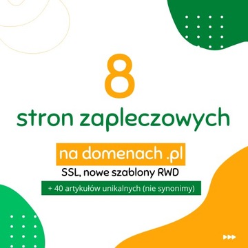 Wykonanie 8 Blogów Tematycznych na Domenach Głównych .pl