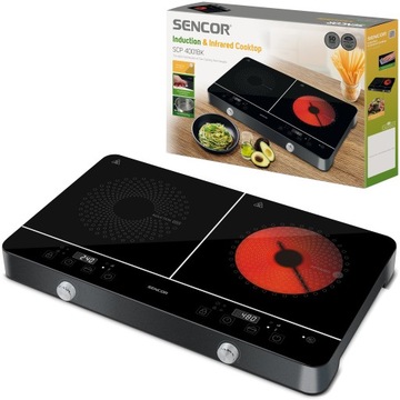 Kuchenka Indukcyjna Sencor SCP 4001BK 3400W DOTYK