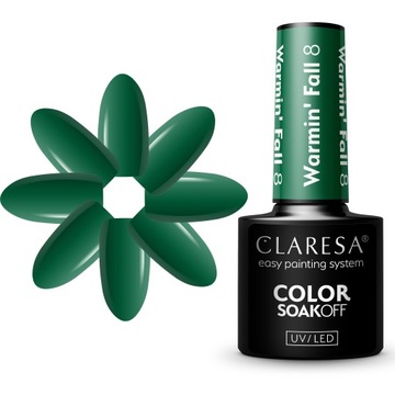 CLARESA lakier hybrydowy WARMIN' FALL 8 UV/LED 5g