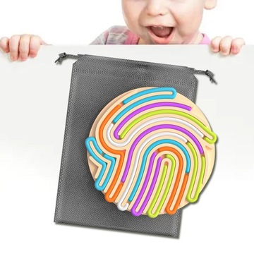 Доска сенсорной активности, координация, доска для бесшумных непосед, дети заняты, оранжевый