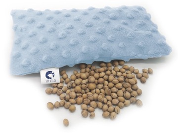 TERMOFOR Z PESTEK WIŚNI NA BÓL MINKY babyblue POSZEWKA eko 200g LiLo