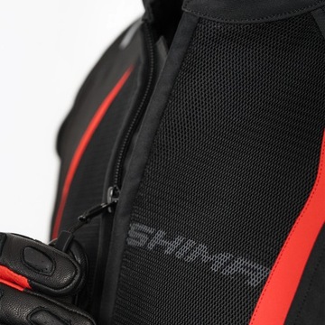 SHIMA MESH PRO 2.0 BLACK RED дышащая мужская мотоциклетная куртка БЕСПЛАТНО
