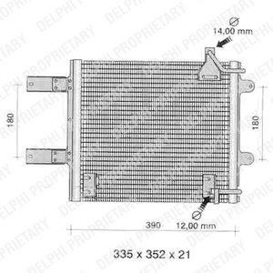 TSP0225373 DELPHI CHLADIČ KLIMATIZACE VW LUPO 1