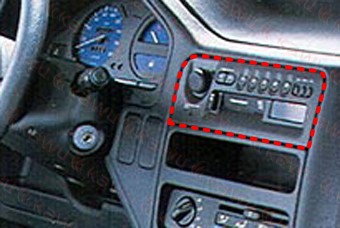 РАМКА РАДИО CITROEN AX PEUGEOT 106 11/1992 1DIN