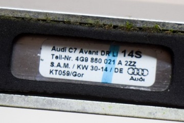AUDI A6 AVANT C7 LEVÝ STRANA STŘEŠNÍ NOSIČ STŘEŠNÍ 4G9860021A 2014