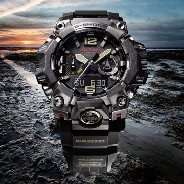 Zielony zegarek Casio G-Shock Mudmaster Carbon Core GWG-B1000-3AER