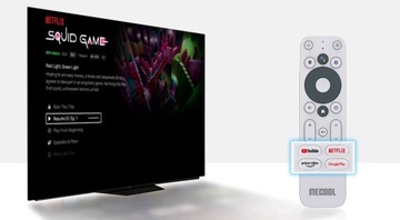 ODTWARZACZ MULTIMEDIALNY SMART STICK MECOOL KD5 Android TV HD 1/8GB NETFLIX