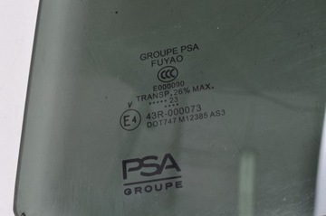 OPEL ASTRA L SKLO (OKNO) LEVÝ ZADNÍ 23R