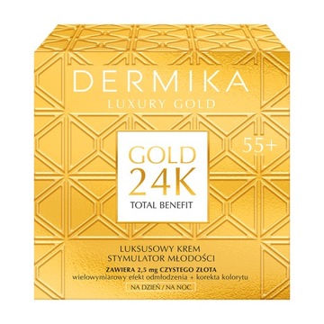 DERMIKA LUXURY GOLD 24K STYMULATOR MŁODOŚCI 55+