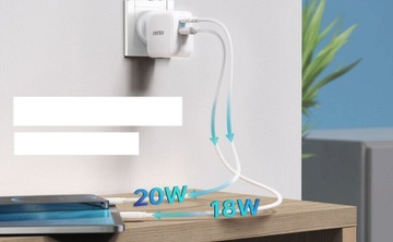 Зарядное устройство FAST USB type-C type C 38 Вт PD QC 3.0 для iPhone Power Delivery