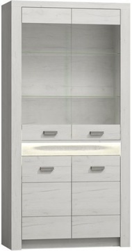 meble witryna duża regał zamykany szybą Indiana 03