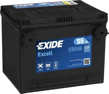 АККУМУЛЯТОР EXIDE EXCELL L+ 55 Ач/620 А EB558