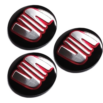 SEAT EMBLEMAT PILOTA 14mm KLUCZYK ZNACZEK NAKLEJKA