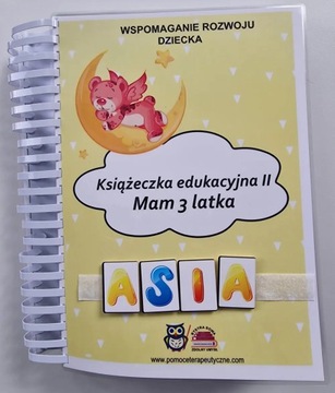 Мне 3 -летняя образовательная буклет для девушки