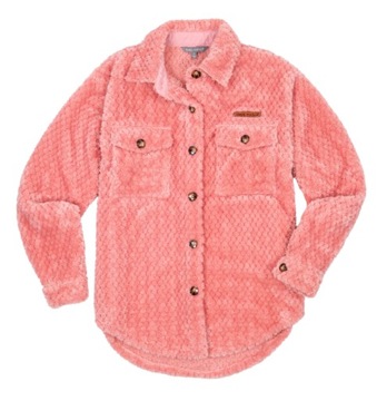 Bluza damska Simply Southern koralowa rozpinana rozmiar S wygodna z logo