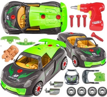 AUTO DO ROZKRĘCANIA PORSHE SAMOCHÓD LED Wkrętarka