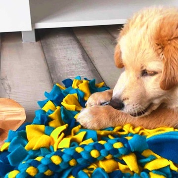 Нюхательный коврик для собак и кошек (разные цвета), развивающая игрушка для лакомств.