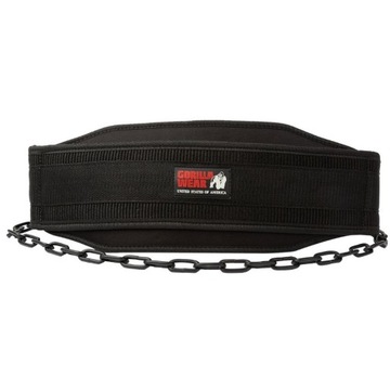 PAS OBCIĄŻENIOWY DO DIPÓW Z ŁAŃCUCHEM NA SIŁOWNIE GORILLA WEAR DIP BELT