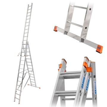 DRABINA ALUMINIOWA Krause Tribilo 3x14 [10,9m]