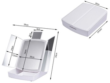 Зеркало белое стоячее Verk Group