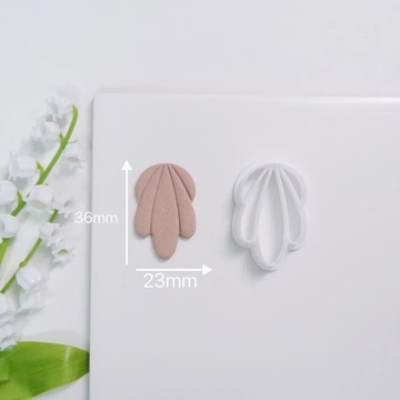 Soft Pottery Earrings Cutting Mold Heart Rainvow Irregular Geometric Shape