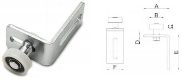 КОМПЛЕКТ ТЕЛЕЖОК ДЛЯ РАЗДВИЖНЫХ ВОРОТ ПОЛИАМИД 80 ТЕЛЕЖКА ДЛЯ ПОВОРОТНЫХ ВОРОТ